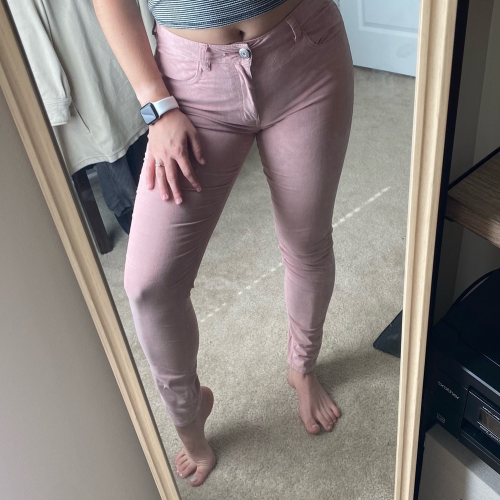 AE Stretch Blush Corduroy Jeggings - Size 6